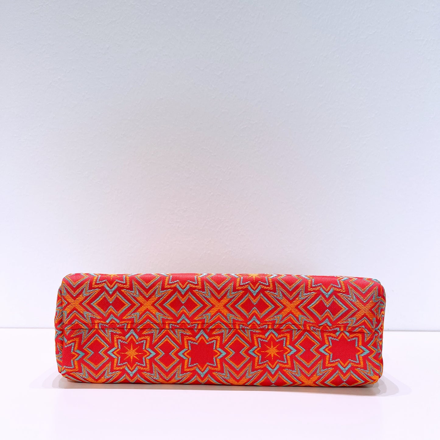 Bvlgari Orange Red Cosmetic Makeup Bag