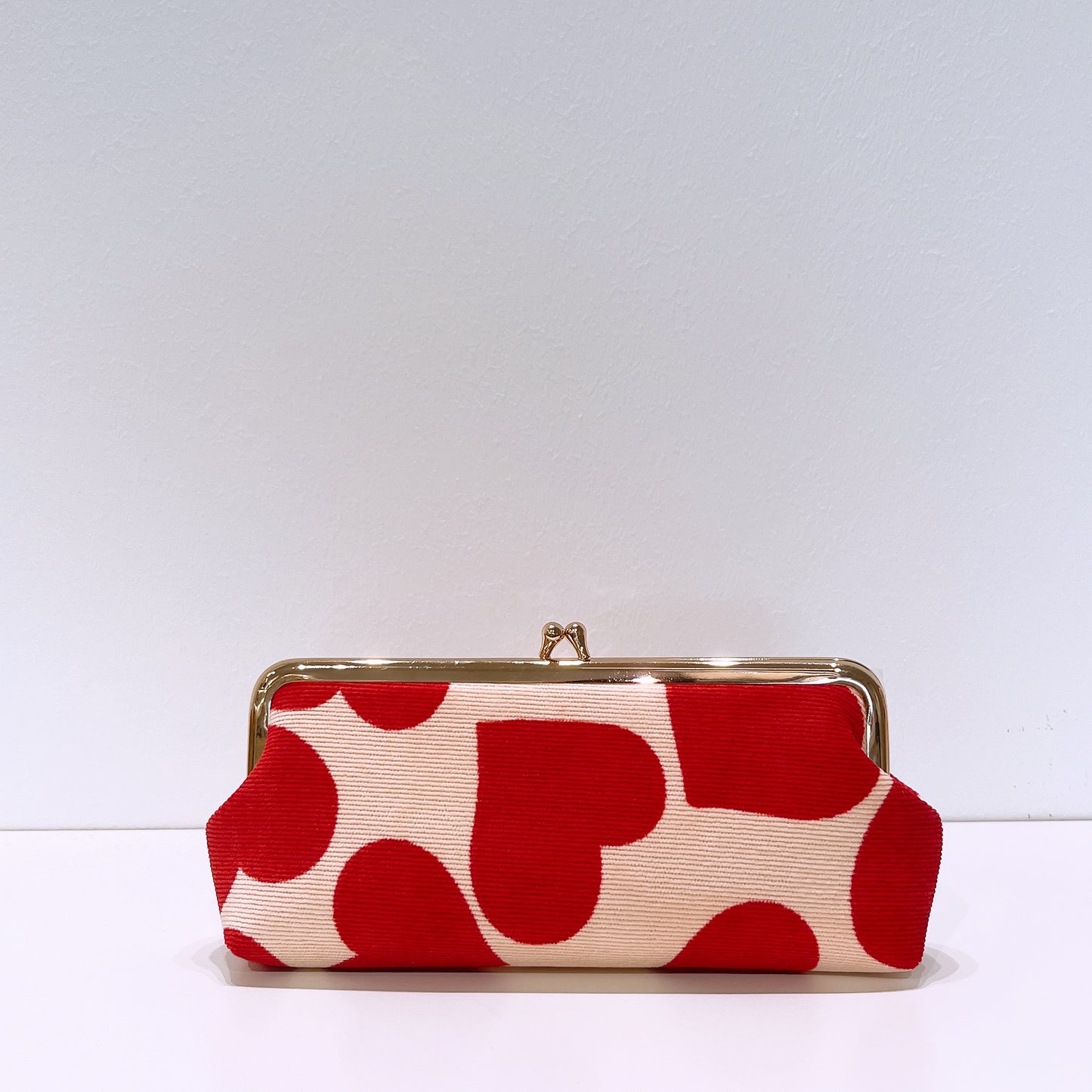 Miu Miu Parfums Red Hearts Kisslock Clutch