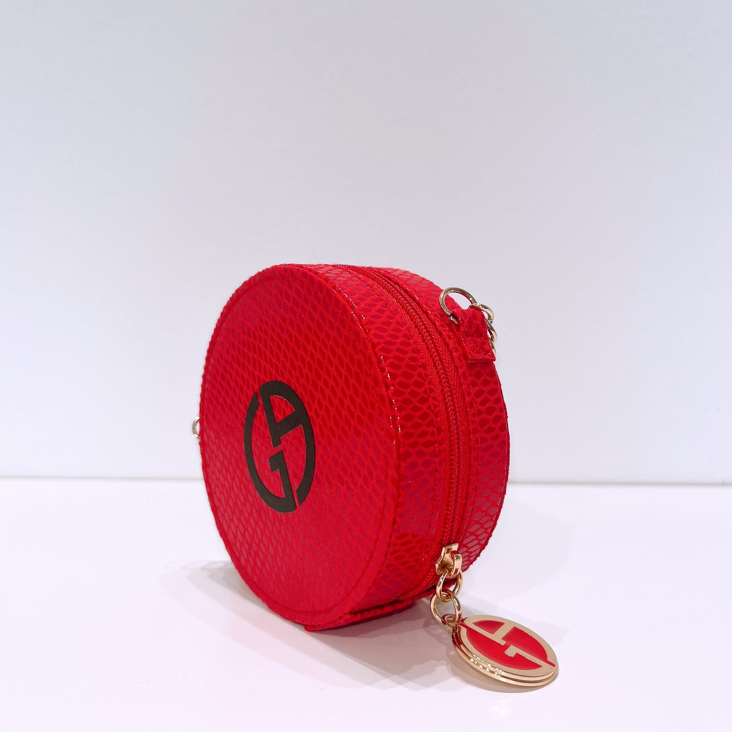 Giorgio Armani Red Cushion Case With Chain