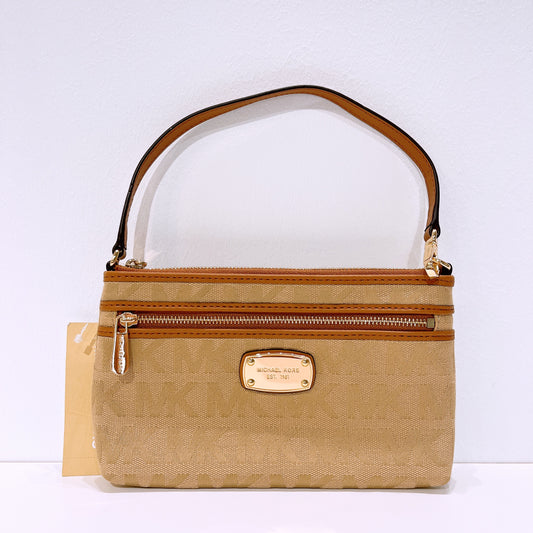Michael Kors Signature Lg Wristlet Camel