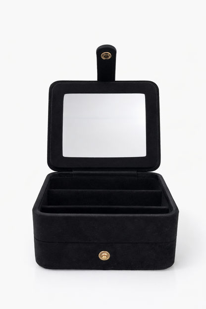 Skin Ceuticals Black velvet mini jewellery box