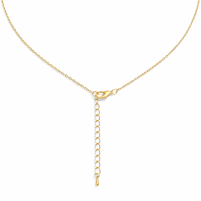 Gold beaded pearl necklace