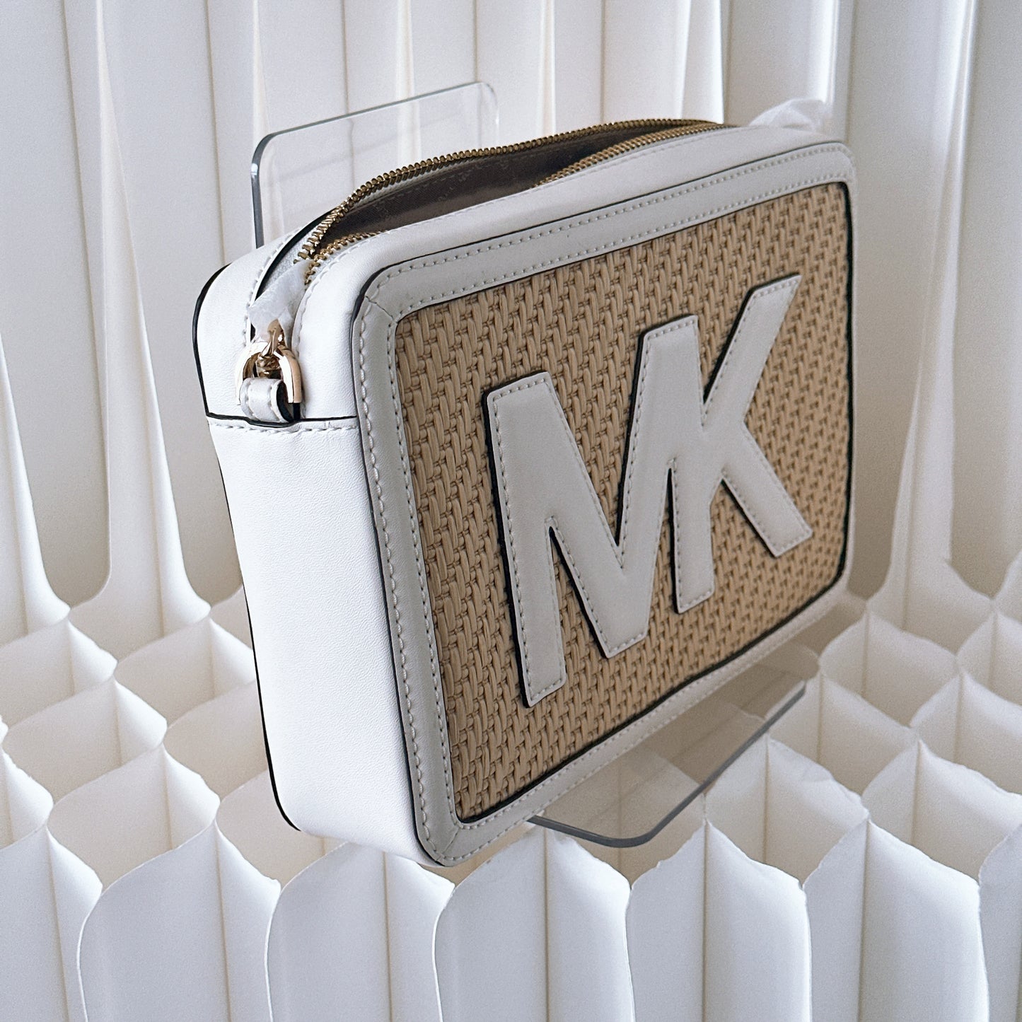 Michael Kors  Straw Python Capsule Large EW Crossbody