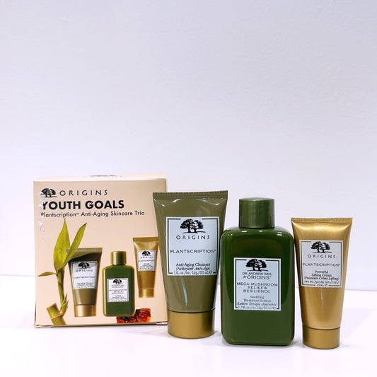 Origins Youth Goals Plantscription Anti-Aging Skincare Trio Set