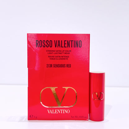 213R Sensuous Red Rosso Valentino Satin Lipstick 1g