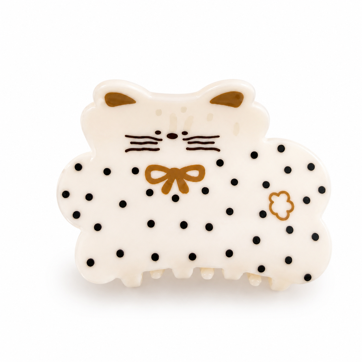 Cartoon cat and dog-shaped acetate hair claws