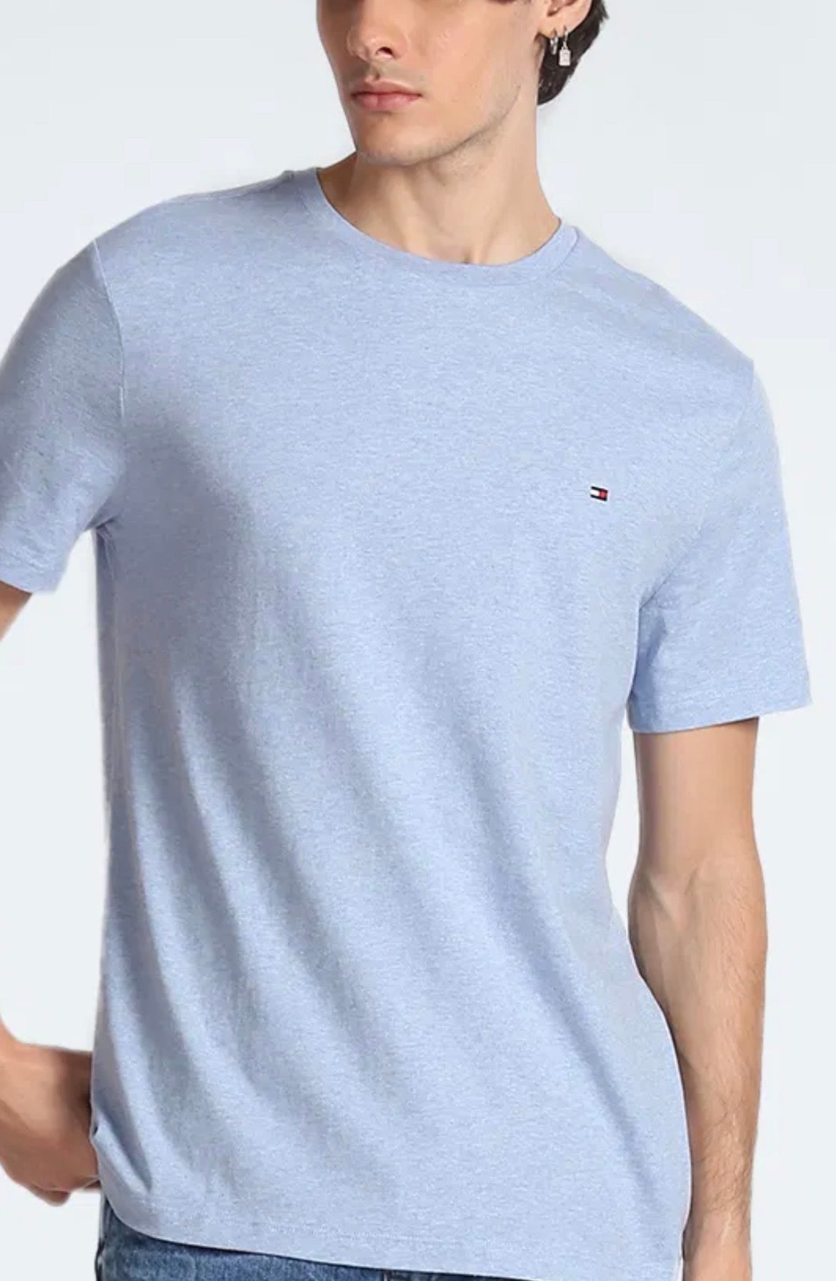 Tommy Hilfiger Cotton Short Sleeves Round Neck T-shirt Blue