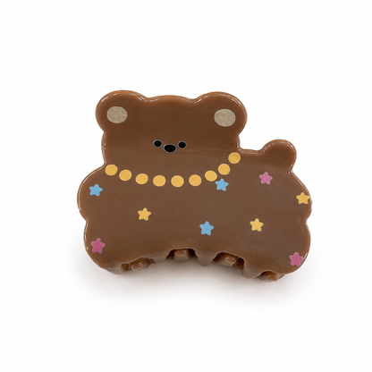 Cartoon cat and dog-shaped acetate hair claws