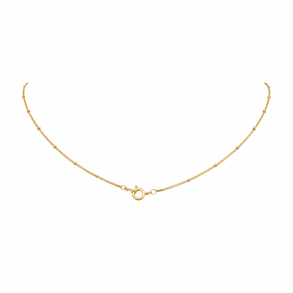 Gold beaded necklace