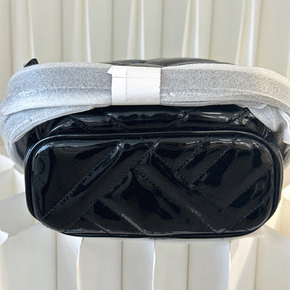 Michael Kors Mini Patent Leather Backpack Black