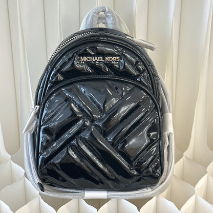 Michael Kors Mini Patent Leather Backpack Black