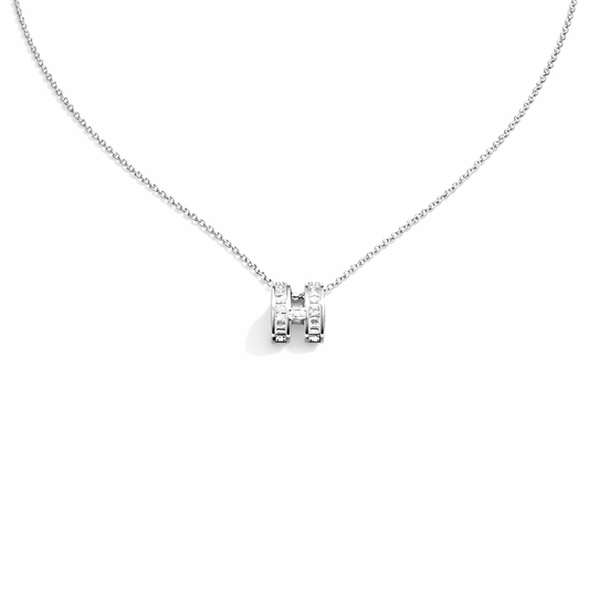 H"-shaped pendant Necklace