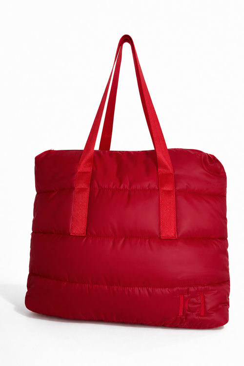 Carolina Herrera Red Puffer Bag
