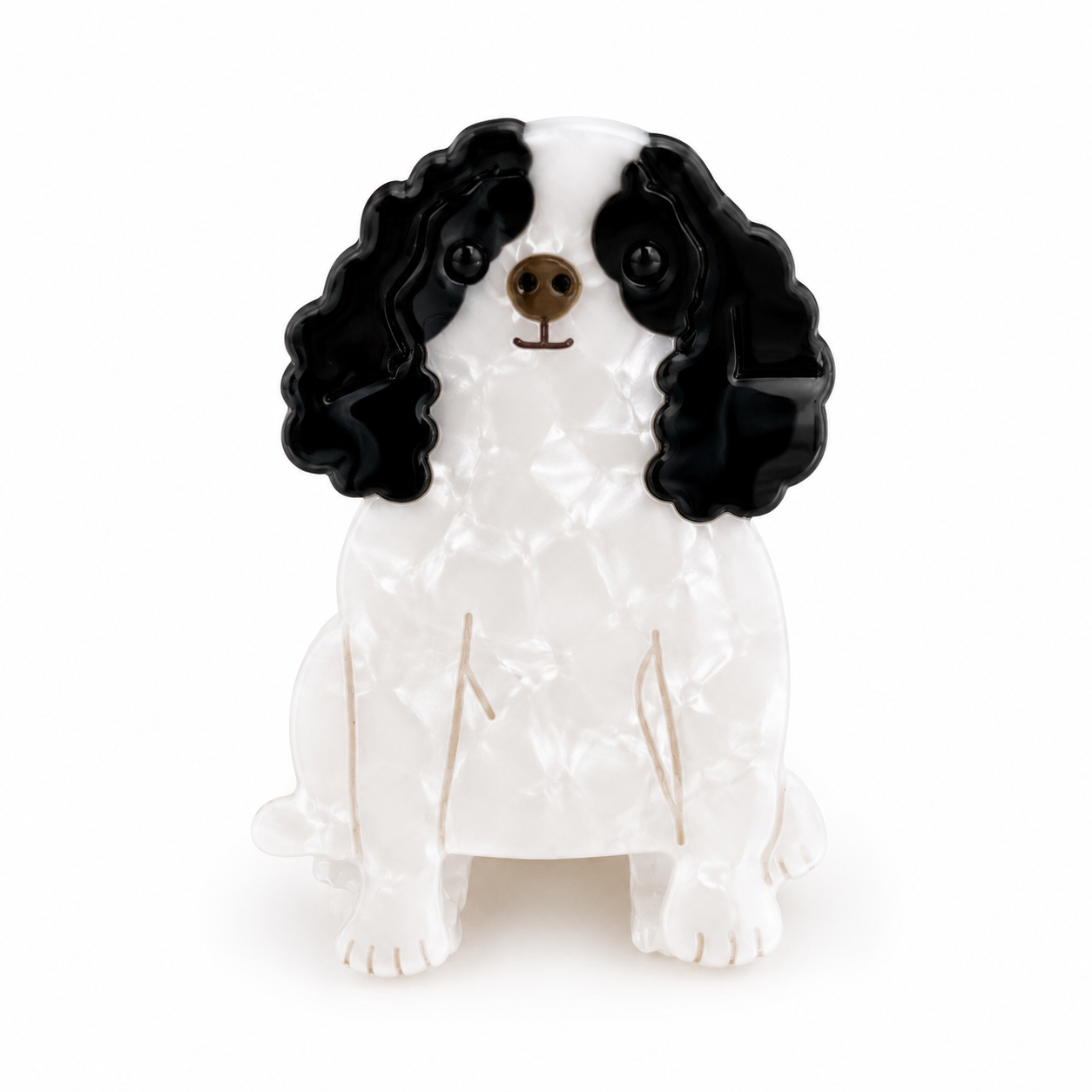 Cartoon cat and dog-shaped acetate hair claws