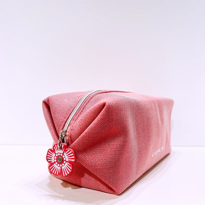 Coach Fragrance Pink Shimmer Cosmetic Bag