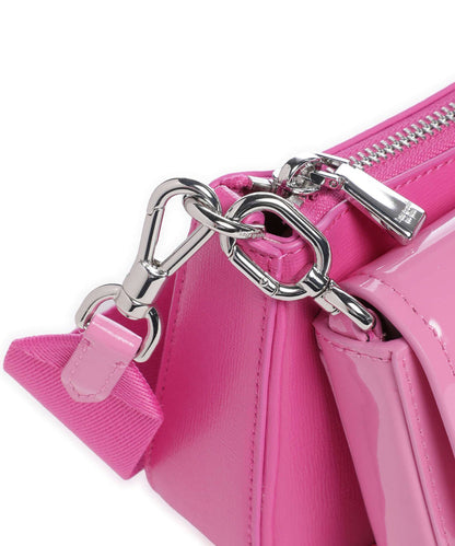 Kate Spade double up patent leather crossbody bag pink