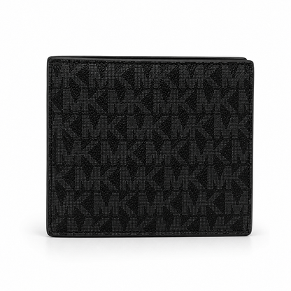 Michael Kors Barcelona Logo Billfold Wallet – Black Signature