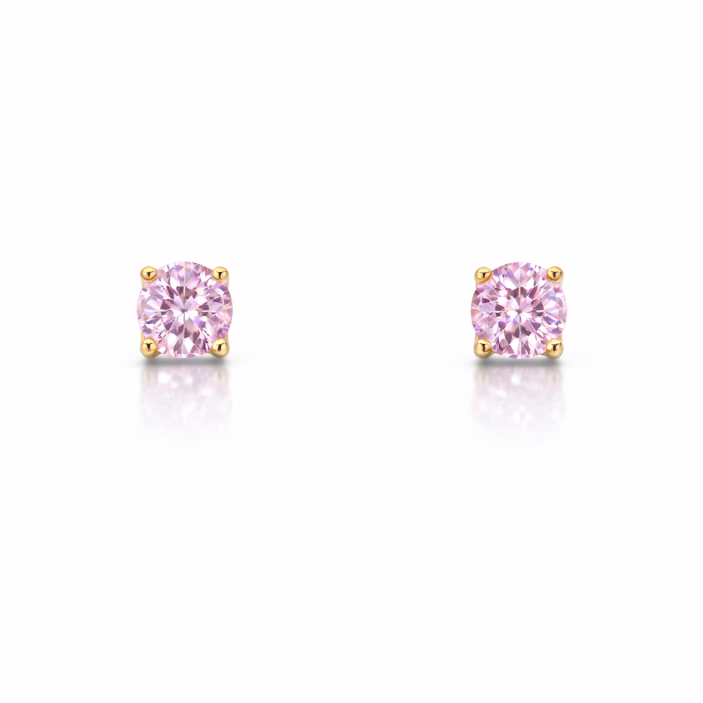 Round stud earrings