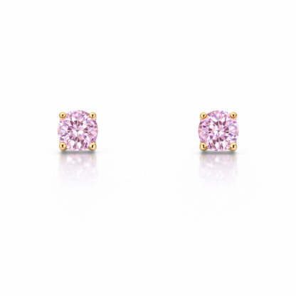 Round stud earrings