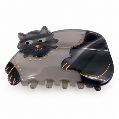 Cartoon cat and dog-shaped acetate hair claws