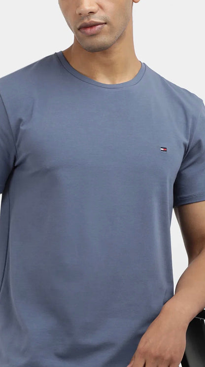 Tommy Hilfiger Cotton Short Sleeves Round Neck T-shirt Blue