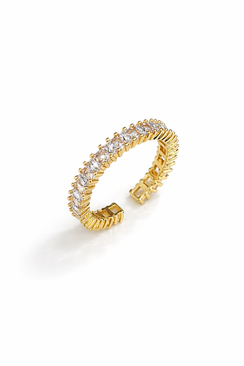 Cubic Zirconia Open Ring
