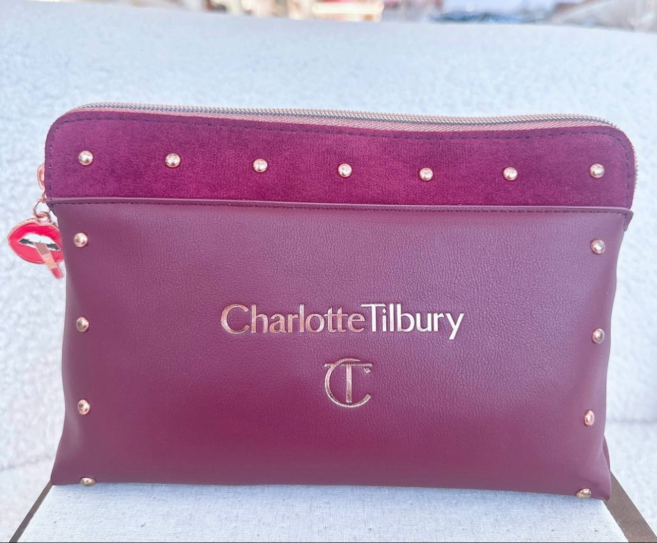 Charlotte Tilbury Studded Makeup Bag