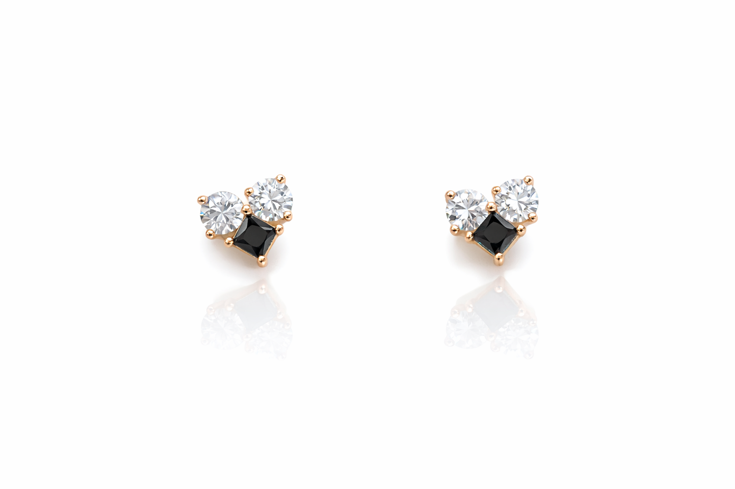 Cluster stud earrings