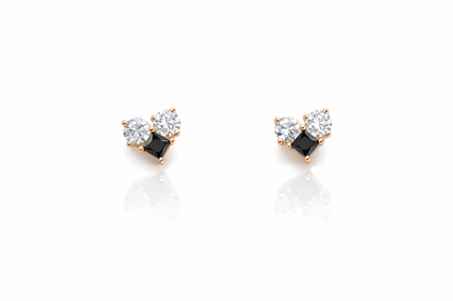 Cluster stud earrings
