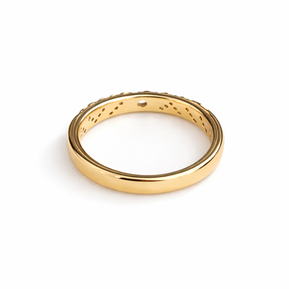 Zig Zag Yellow gold diamond ring