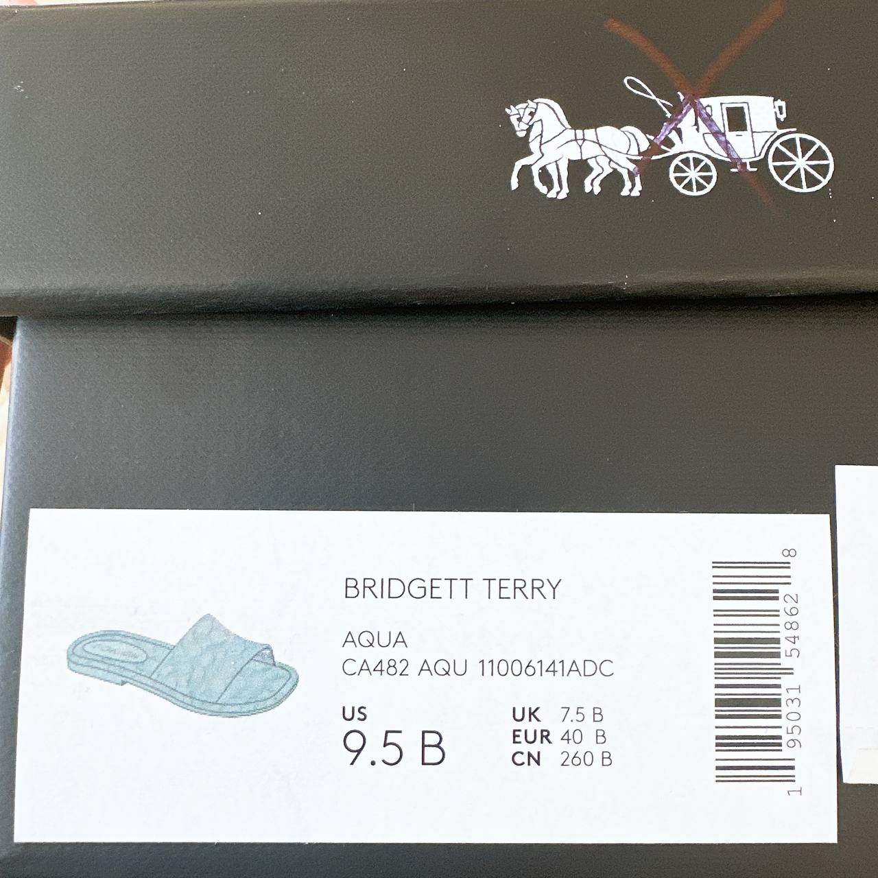 Coach Bridgett Terry blue slippers 💕