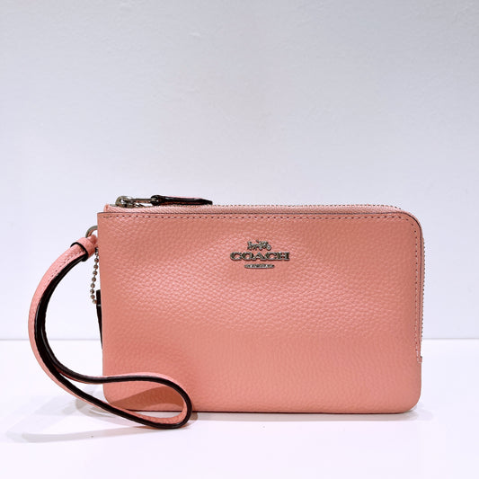 Coach Double Corner Zip Wristlet Wallet