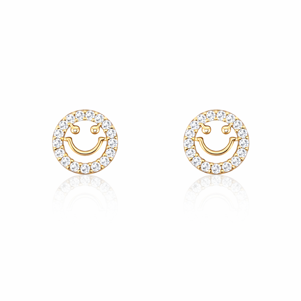 Smiley Face Stud Earrings