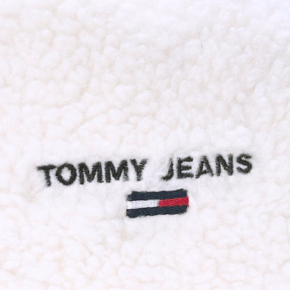 Tommy Jeans small imitation lambskin embroidery LOGO round cross-body bag