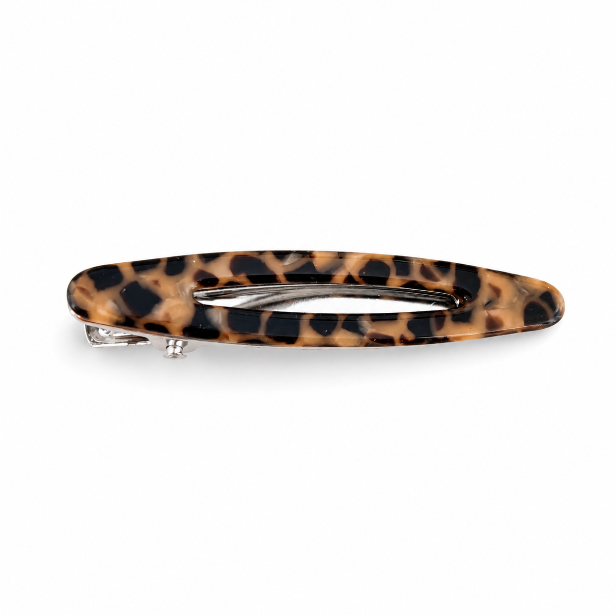 French Acetate Hollow Oval Hair Clips