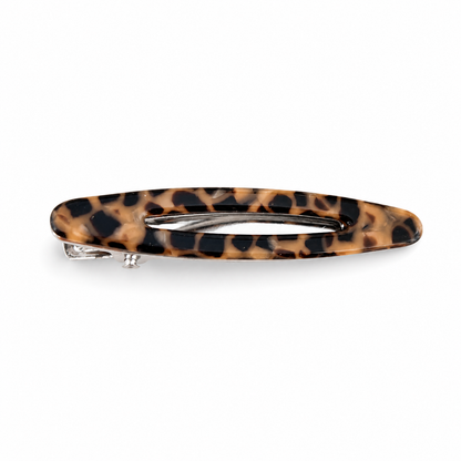 French Acetate Hollow Oval Hair Clips