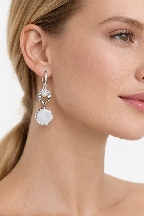 Mother of Pearl Drop Earring