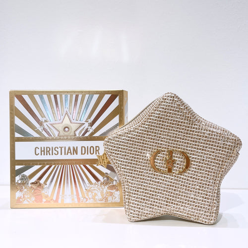 Dior Pouch Star Gold Beige Novelty Holiday Exclusive 2025 New With Box