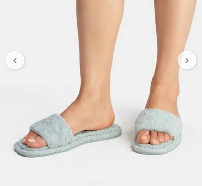 Coach Bridgett Terry blue slippers 💕