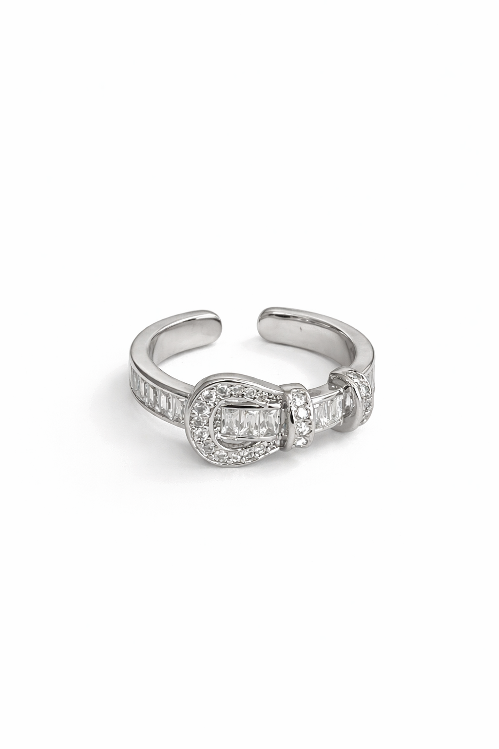 Belt buckle-style ring