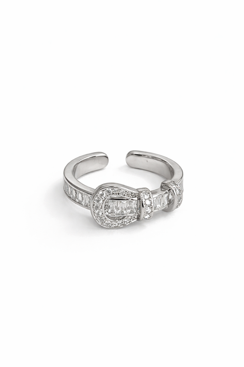 Belt buckle-style ring