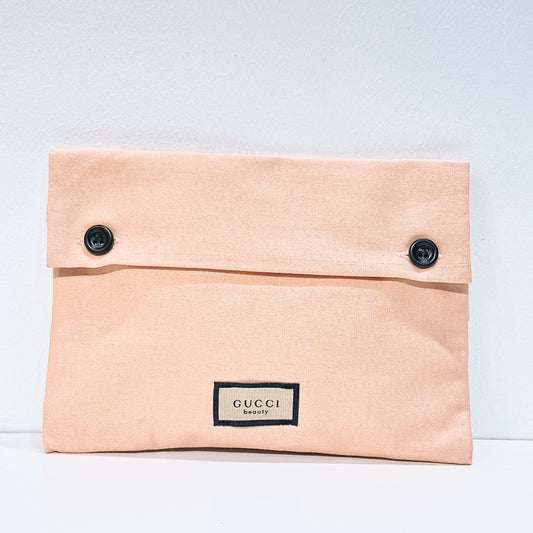 Gucci Beauty pink cosmetic bag