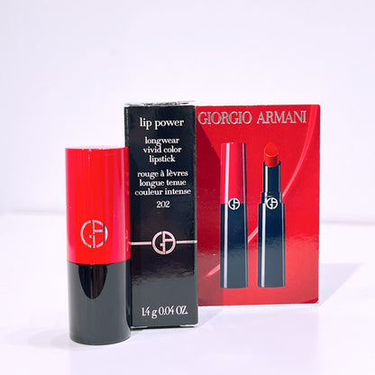 Giorgio Armani
Lip Power Vivid Colour Long Wear Lipstick #202 1.4g