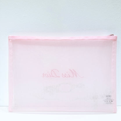 Dior beauty mesh pink pouch gift