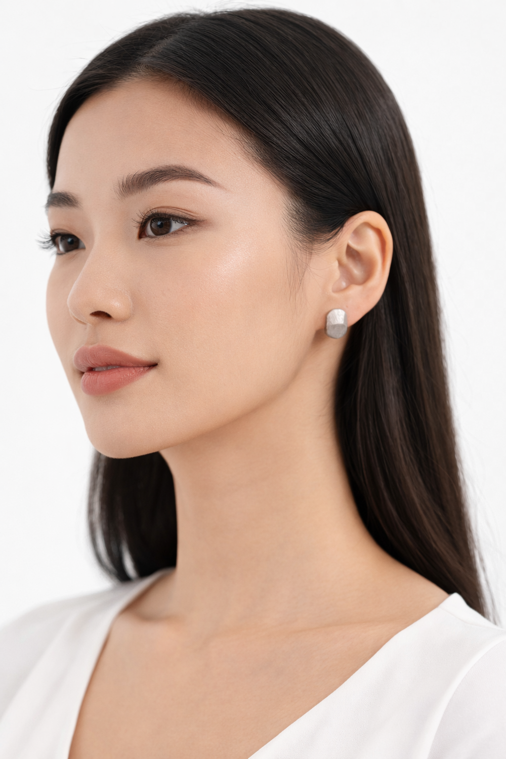Silver Cylindrical earrings