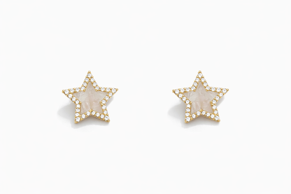 Star-shaped earrings