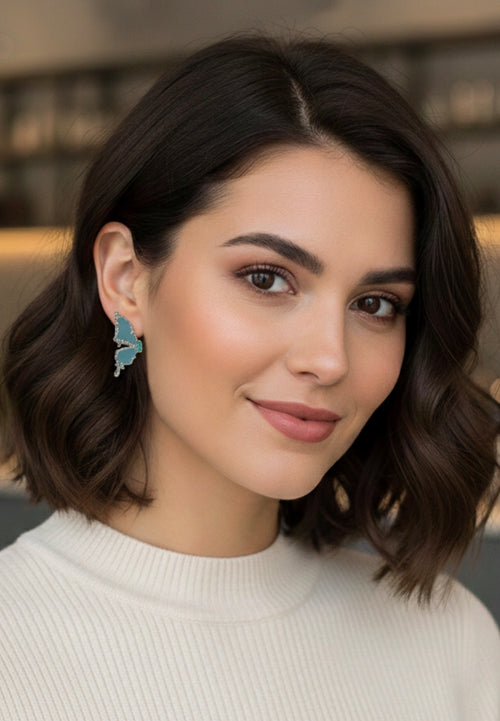 Liquid Metal Asymmetric Butterfly Studs