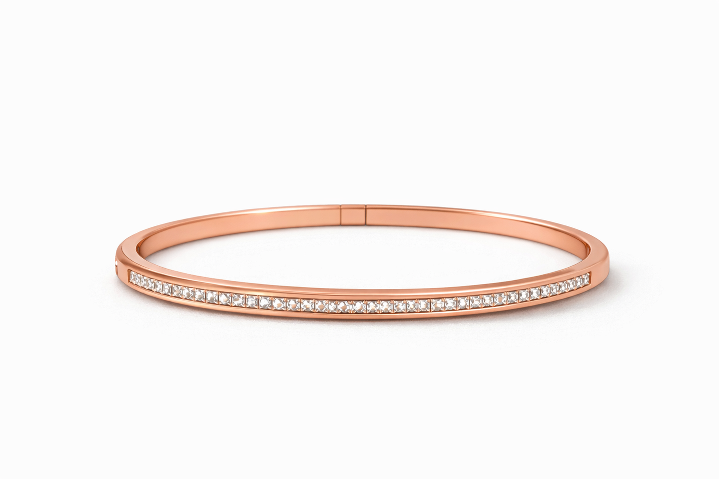 Inlaid with square crystal zircon bracelet