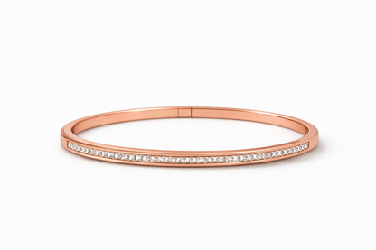 Inlaid with square crystal zircon bracelet