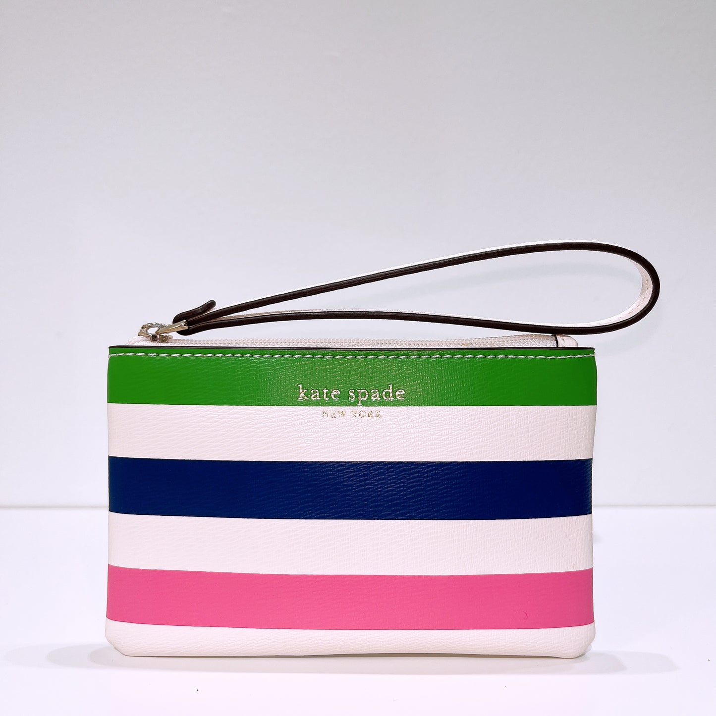 Kate Spade Multi Jubilee Stripe Zip Top Pouch